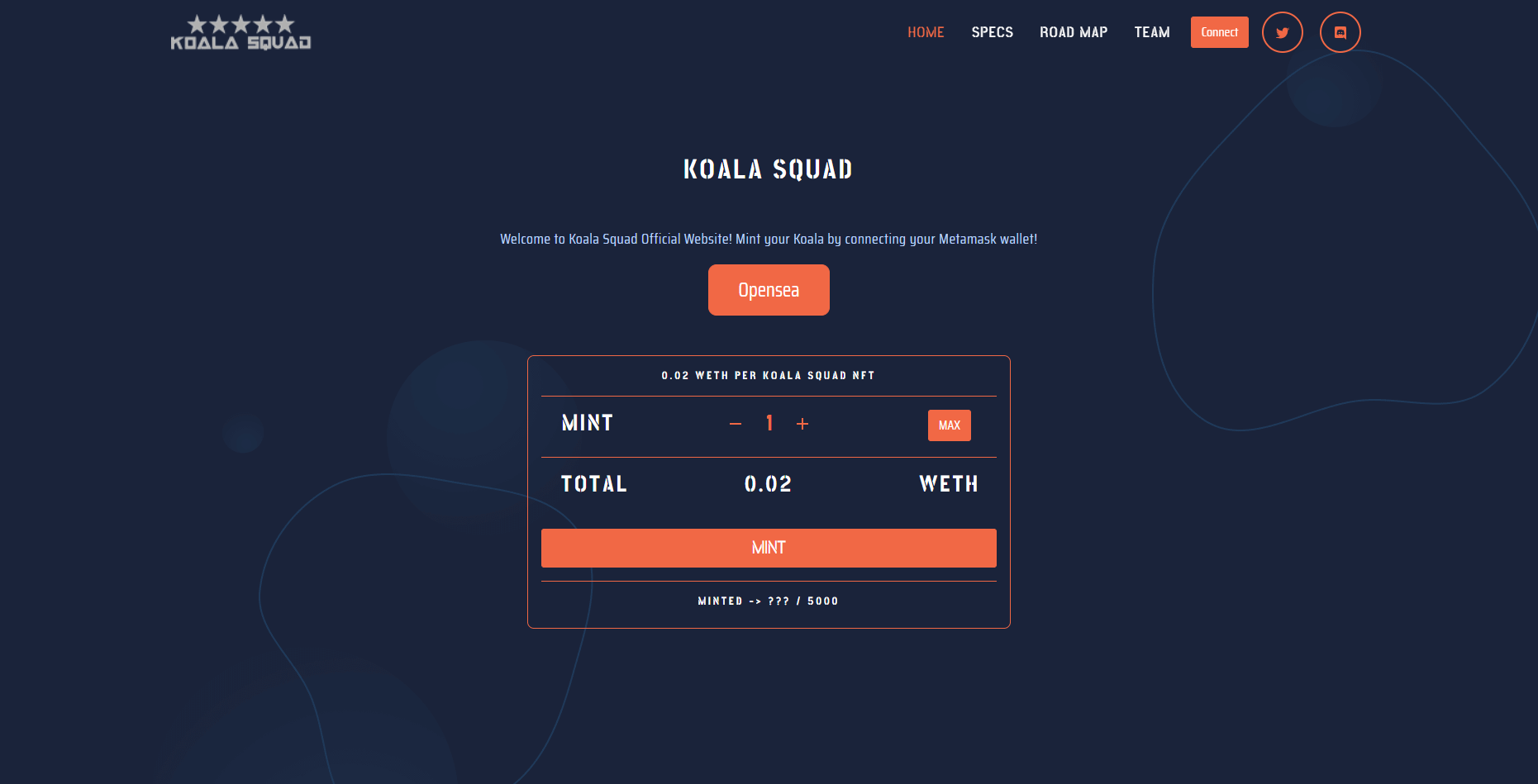 Koala | NFT Website Design