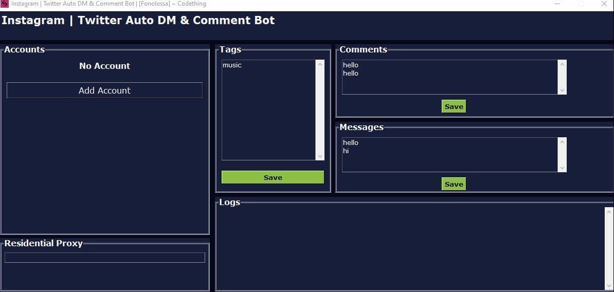 Fonolossa | Instagram & Twitter Auto Bot