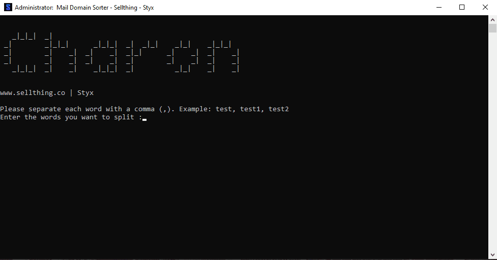 Cx | Mail Domain Sorter